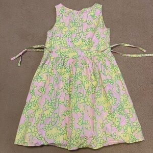 Lilly Pulitzer Pink and Yellow Floral Kids Dress